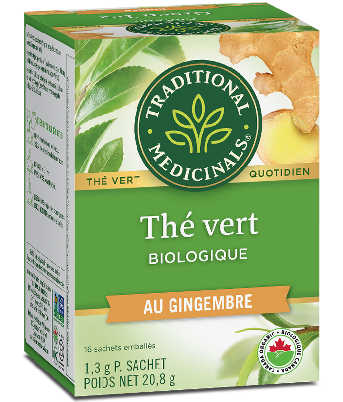 Thé vert biologique au gingembre - Traditional Medicinals