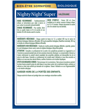 Tisane biologique Nighty Night® Super Ingredients & Info