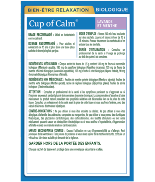 Tisane biologique Cup of Calm® Ingredients & Info